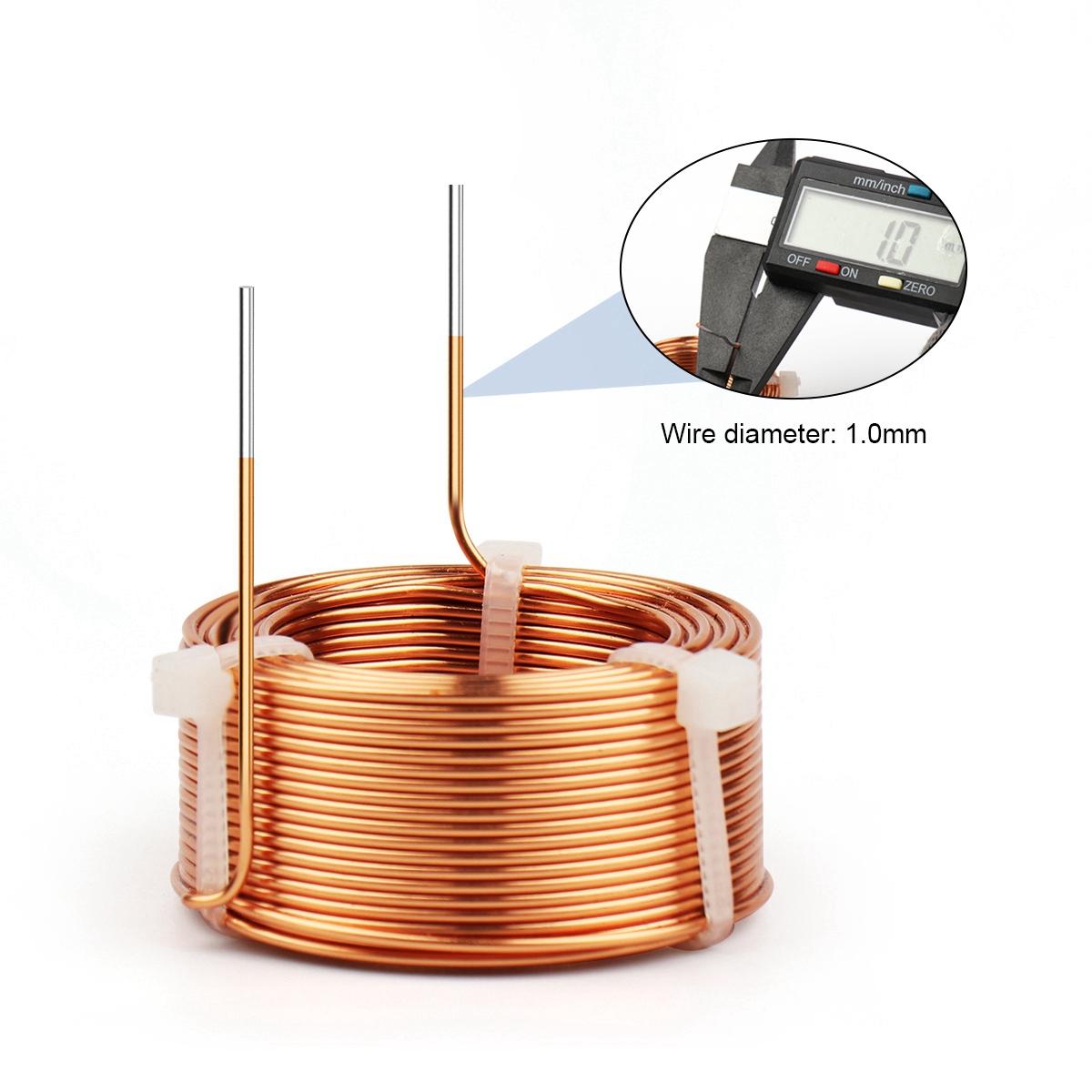 1 Cái lõi không khí Cuộn cảm đồng không oxy 1.0mm 0.1mH-3.1mH DIY Loa Đeo chéo cuộn cảm Cuộn dây phân tần Điện cảm Màu sắc: 1.0mm 3.1mH