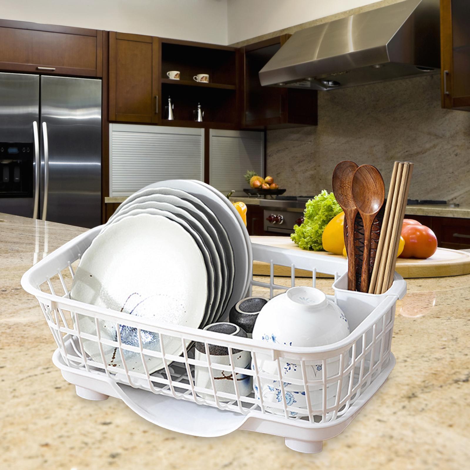 over The Sink Dish Rack Basket Bowl Drying Holder for Dish Chopsticks Spoons