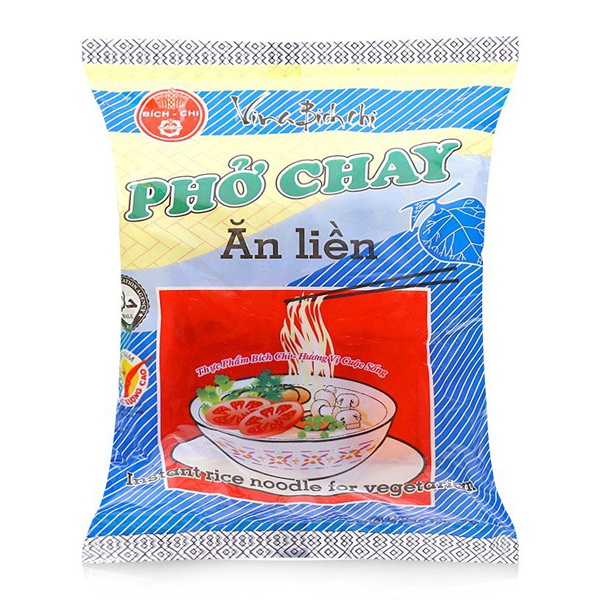 Thùng 30 Gói Phở Ăn Liền Chay Bích Chi (60g/Gói)