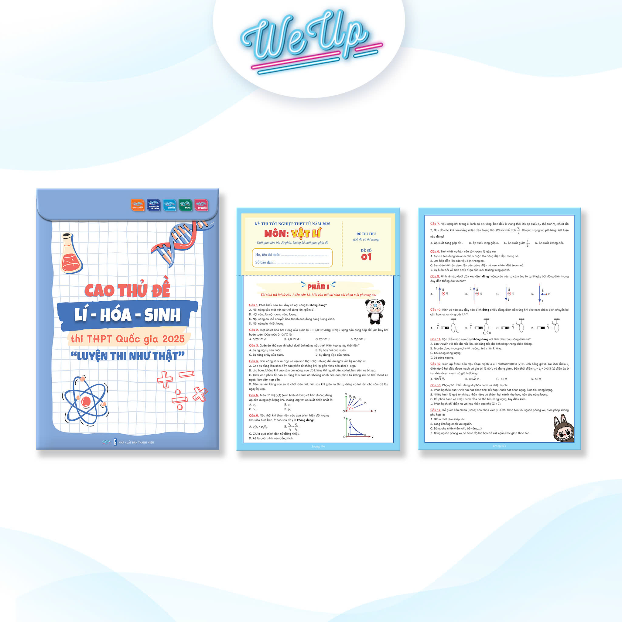 COMBO 2 SÁCH CAO THỦ ĐỀ THPT 2025 : Cao thủ luyện đề Toán + Cao thủ luyện đề Lí - Hóa - Sinh