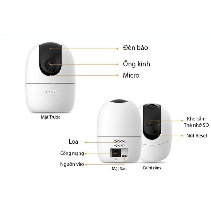 Camera Wifi Ip IMOU A22EP 1080P, Xoay 360 Trong Nhà Còi Hú Báo Động,Hàng chính hãng