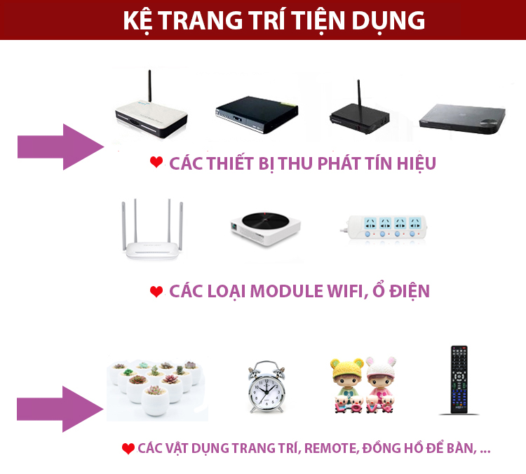 Kệ trang trí Wifi mini 2 Tầng LOẠI LỚN hoa văn mắt lưới (rộng hơn tiện dụng hơn)