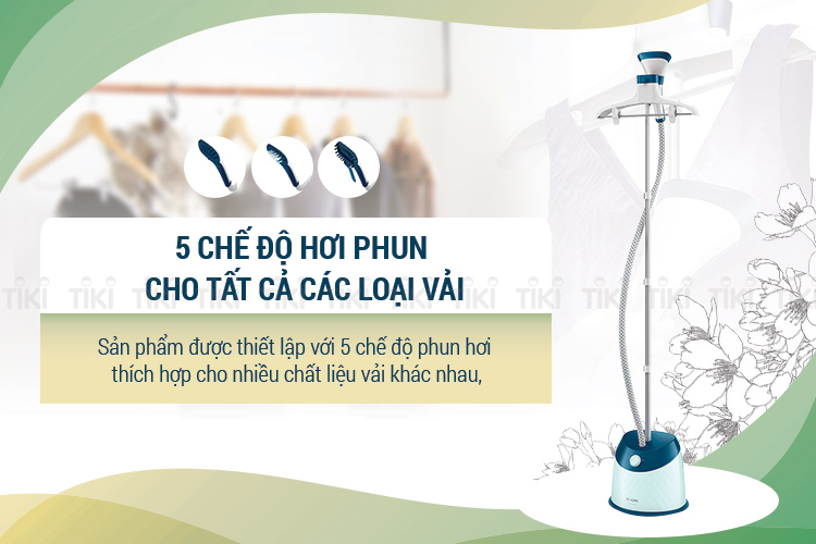 Bàn Ủi Hơi Nước Đứng Philips GC518 (1600W) - Xanh Ngọc - Hàng chính hãng