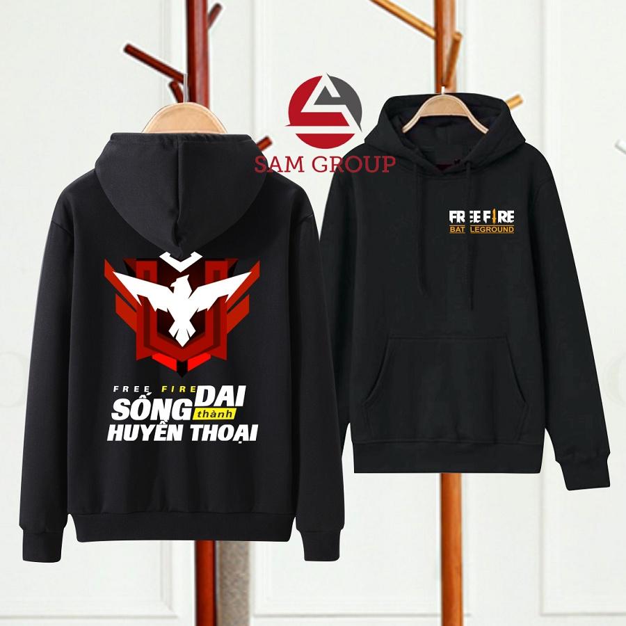Áo khoác Free Fire-áo khoác đen Rank Huyền Thoại