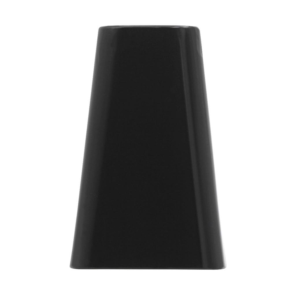 6" high pitch handheld cowbell cow bell percussion musical instrument black