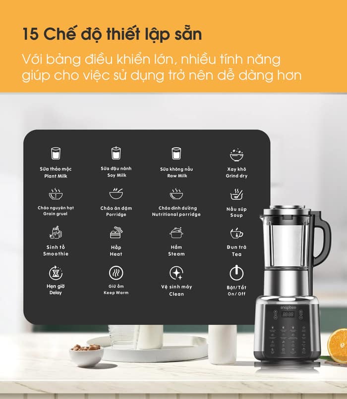 Máy làm sữa hạt Snapbee Queen Flip