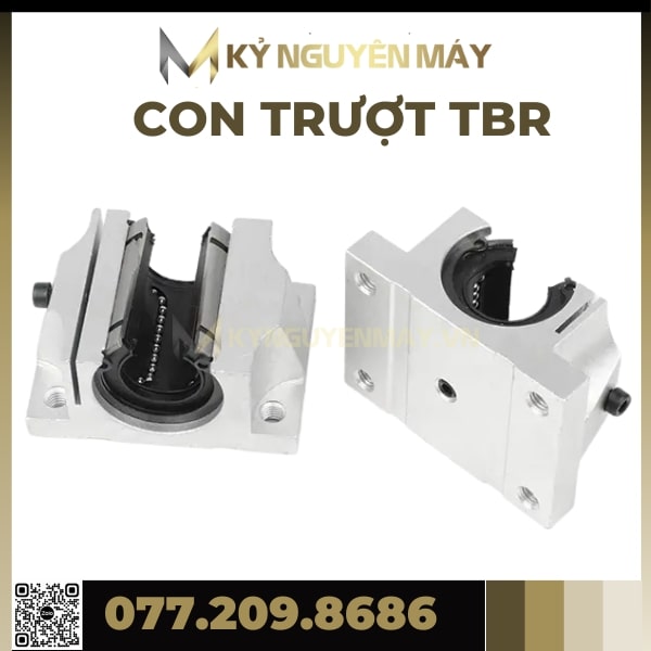 Con Trượt SBR25UU, SBR30UU, SBR35UU, SBR40UU, Con Trượt Tròn SBR UU, Bạc Trượt SBRUU - Kỷ Nguyên Máy