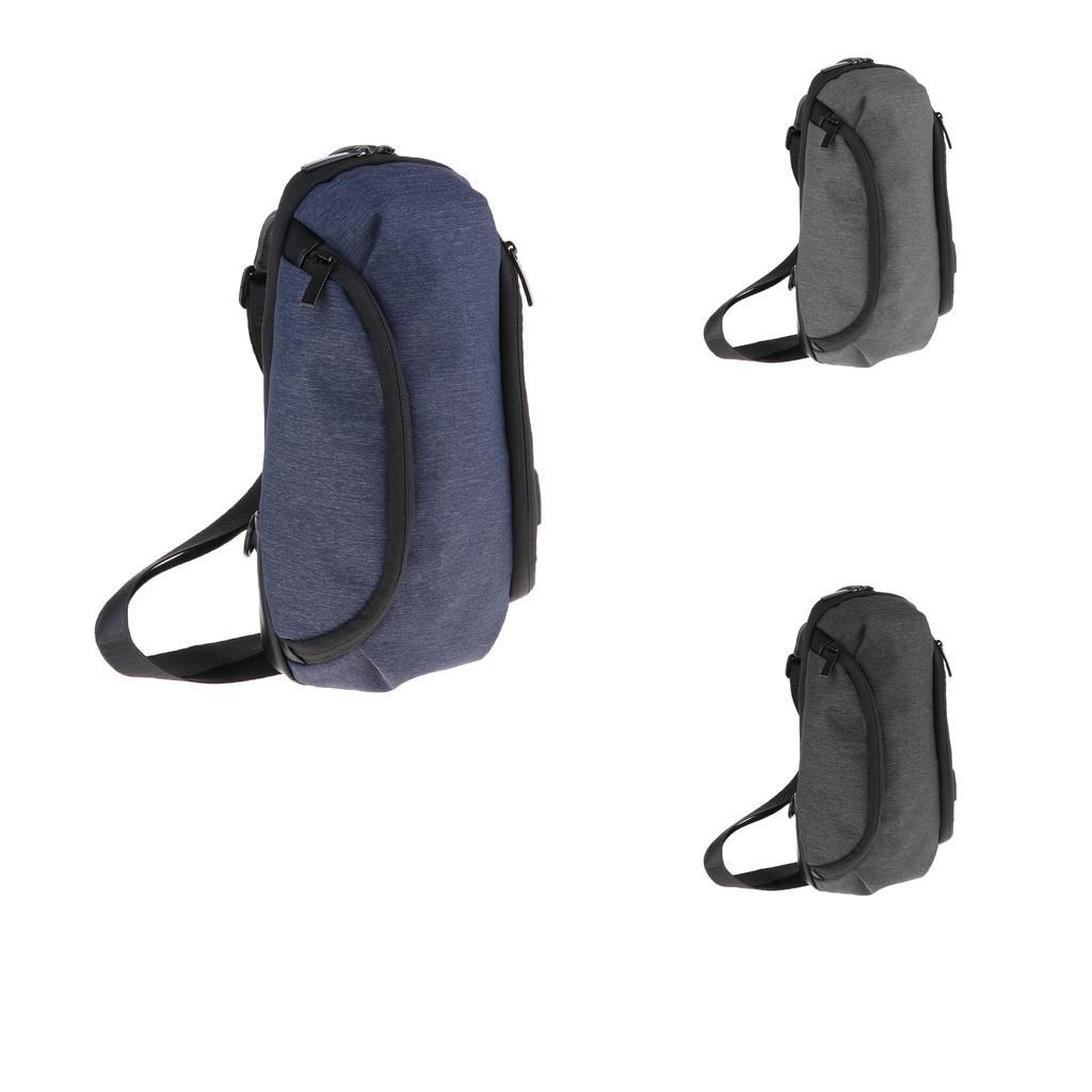Sling Chest Bag Shoulder Backpack Crossbody Bag with USB Charging Port for Men Women Hiking Cycling Camping Daypacks