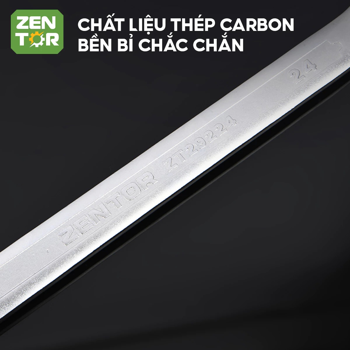 Cờ Lê Vòng Miệng Zentor, Cờ Lê 2 Đầu Thép Cacbon Đầy Đủ Kích Cỡ 8-24mm Bền Bỉ Chắc Chắn Chuyên Dụng Cơ Khí Sửa Chữa