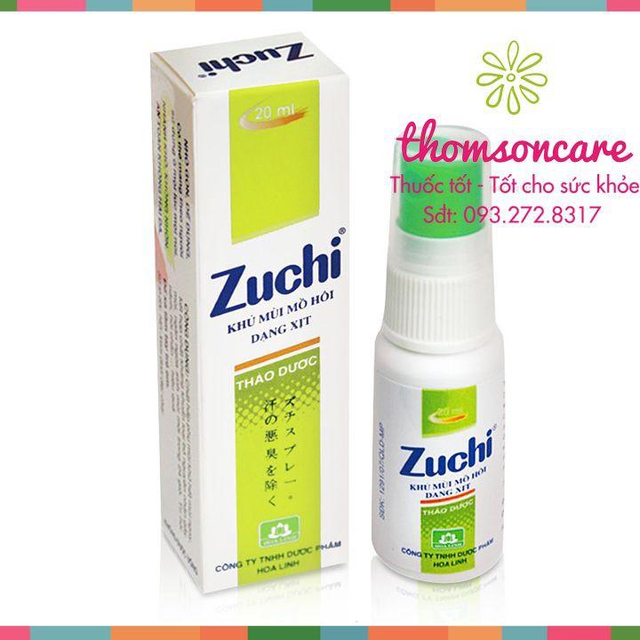 Zuchi xịt khử mùi hôi nách từ thảo dược - Chính hãng Hoa Linh