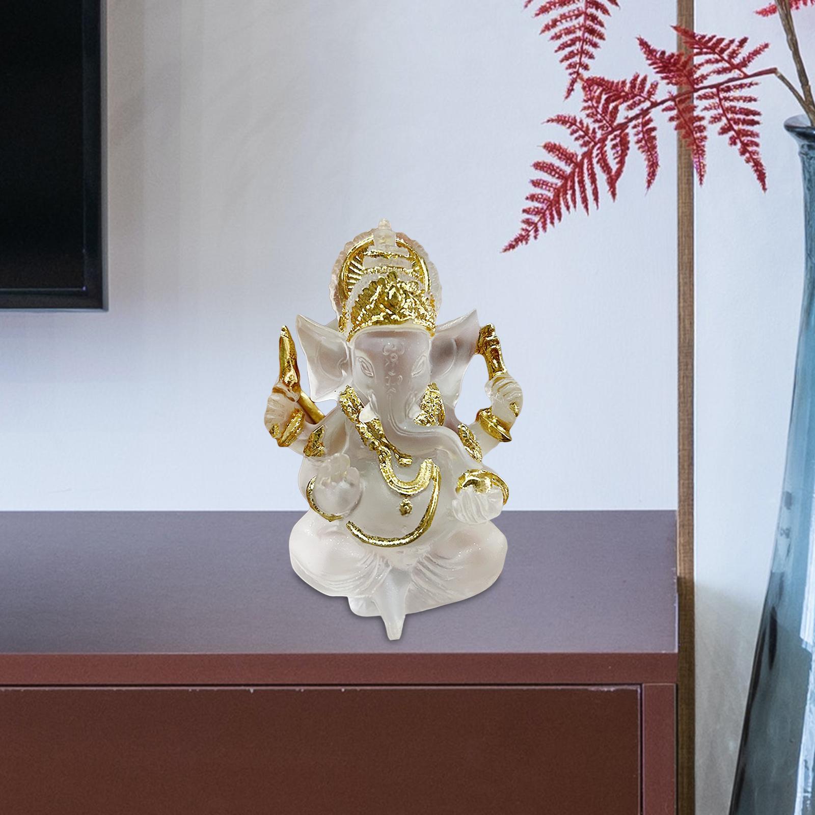 Sitting Buddha Statue Sculpture Decorative Handmade Craft for Indoor