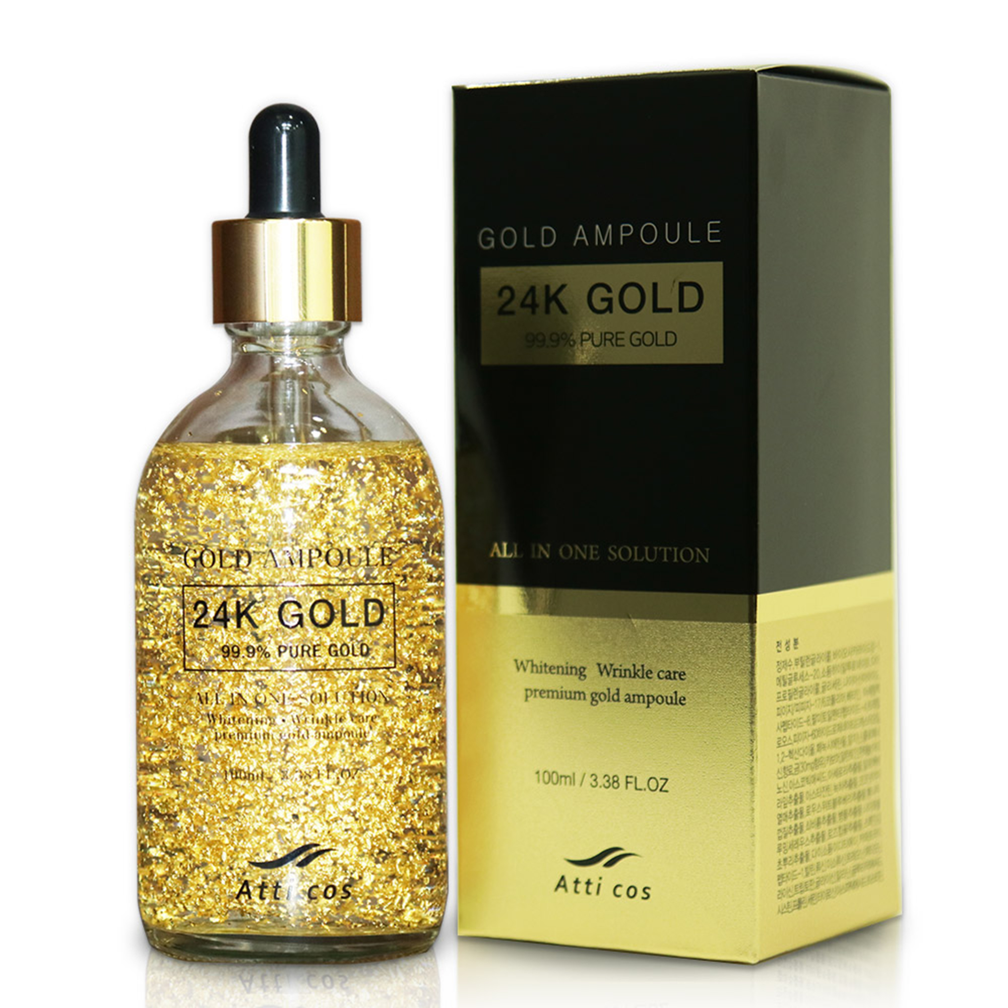 Serum dưỡng trắng Atticos 24K Gold Ampoule - 100ml