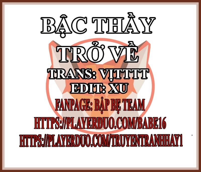 bậc thầy trở về chapter 1 2