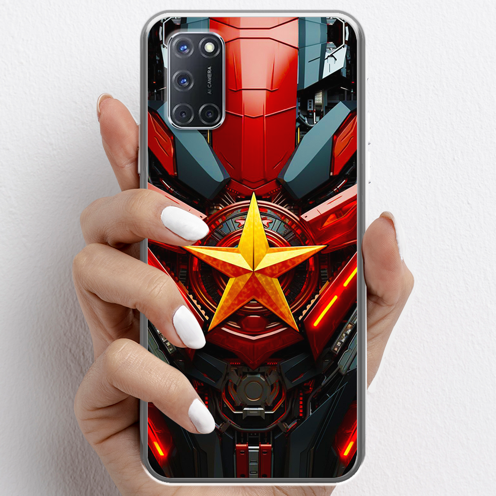 Ốp lưng cho Oppo A52, Oppo A92 nhựa TPU mẫu Ngôi sao vàng