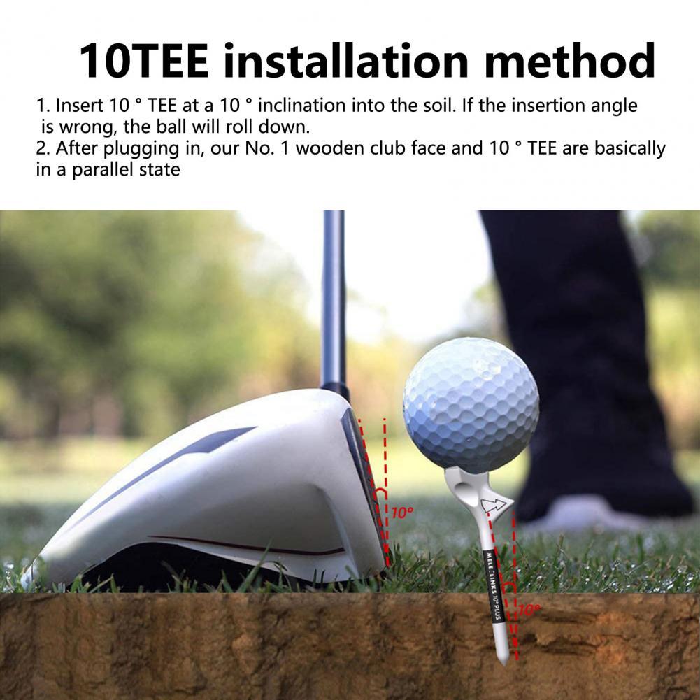 10 Cái Tăng Khoảng Cách 10 Độ Golf Tee Chèn Xiên Bóng Golf Chuyên Nghiệp Tee Phụ Kiện Golf Màu Sắc: 10 Cái