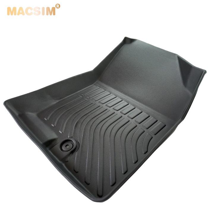 Thảm lót sàn xe ô tô Hyundai Tucson 2022 Nhãn hiệu Macsim chất liệu nhựa TPE cao cấp màu đen