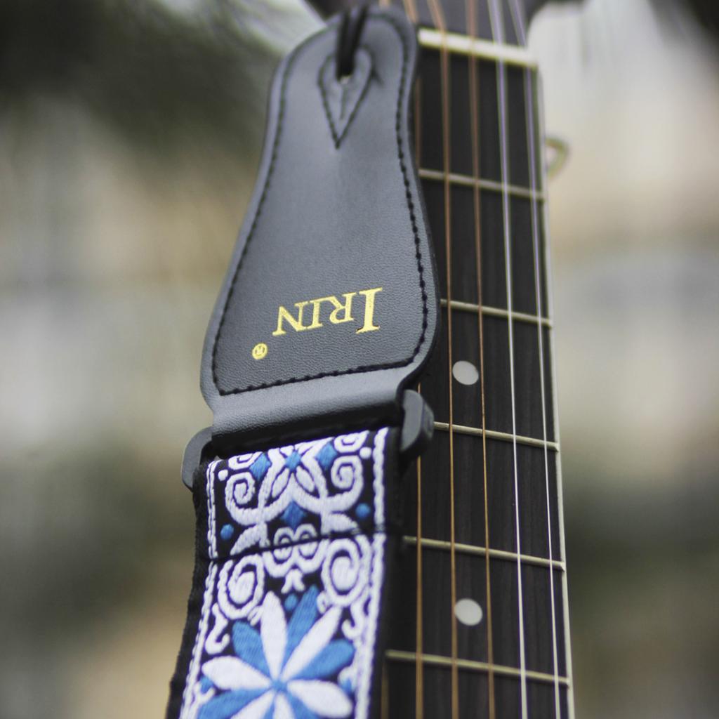 Adjustable Comfortable Guitar  Strap for Electric Acoustic Guitar Blue