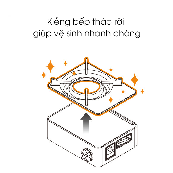 Bếp Ga Mini Cao Cấp Kovea X-ON (KGR-2007PI) - Công Suất 2400W | Thiết Kế Tối Giản | Bảo Hiểm Chống Nổ | Hàng Chính Hãng