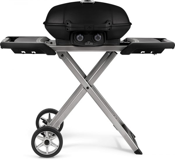 Lò nướng gas di động Napoleon TravelQ Scissor Cart High Lid Black Hàng chính hãng