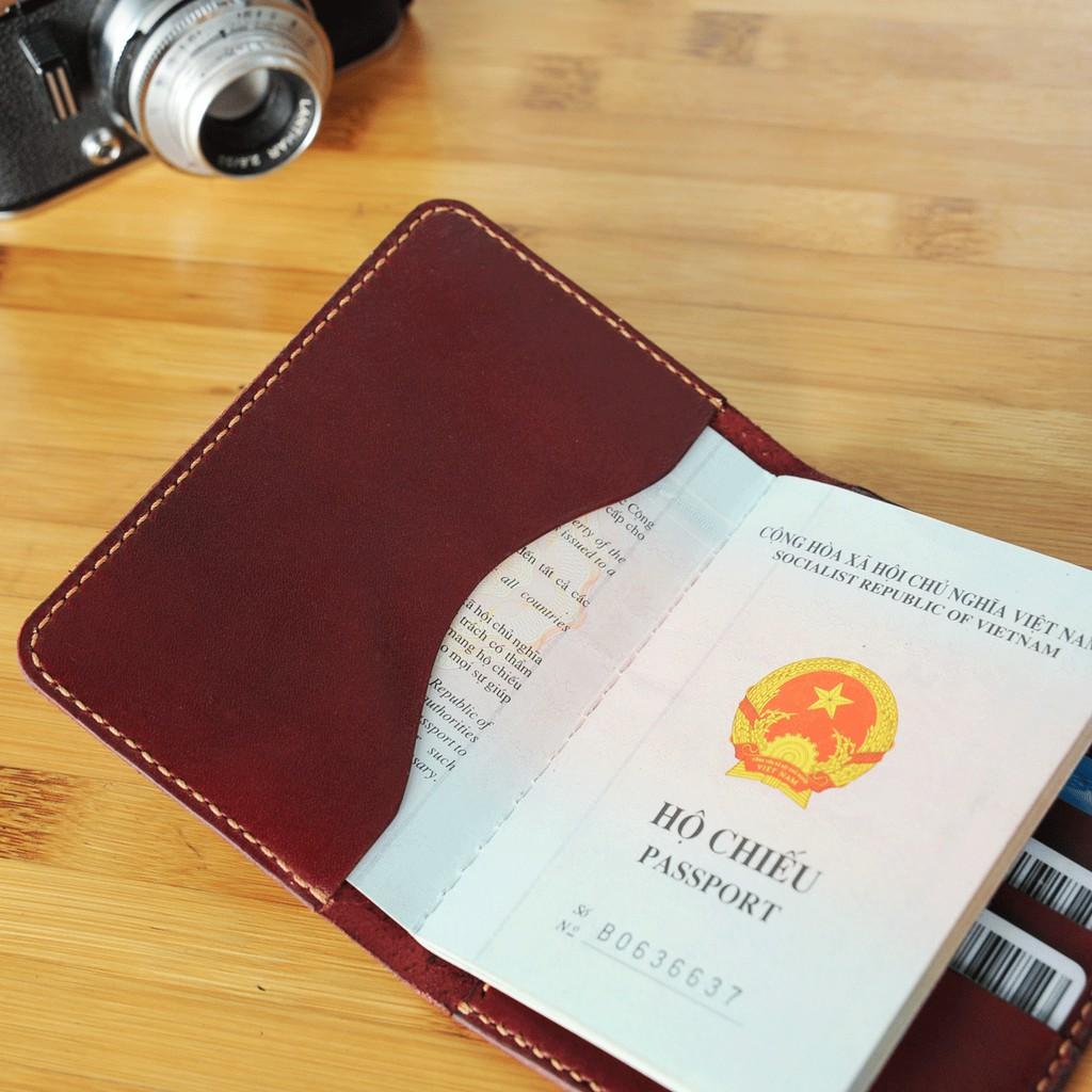 Bìa bọc sổ Field Notes - Da bò nhập khẩu - Đồ da Handmade DTV159