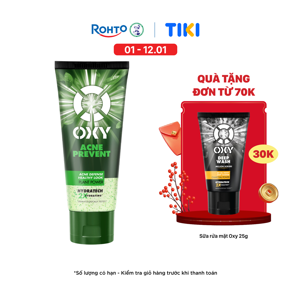 Gel Rửa Mặt Oxy Acne Prevent 100g