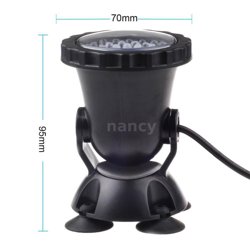 Bộ 4 Đèn Led 36 Bóng Rgb Ip67 Chống Thấm Nước Cho Hồ Cá