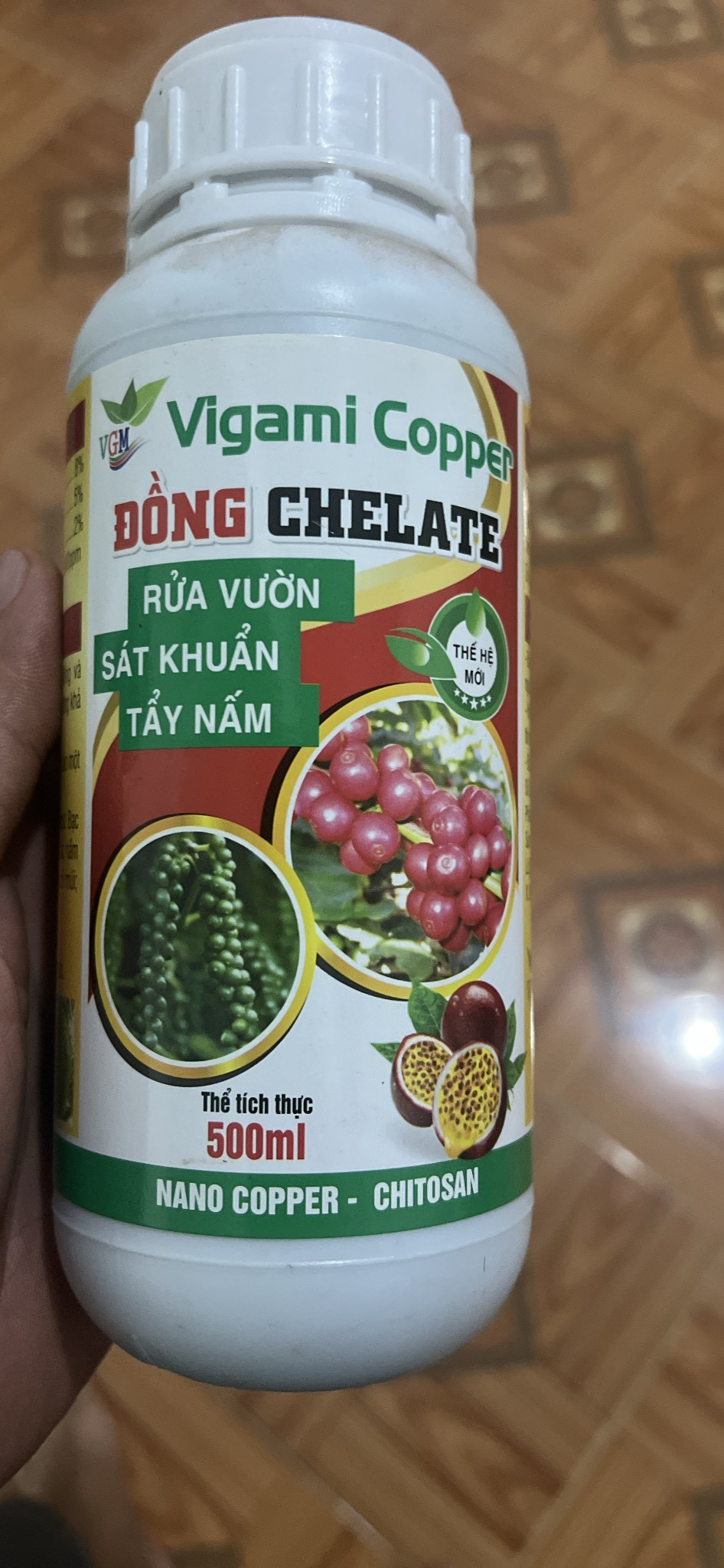 Phân bón Đồng Chelate 500ml - Rửa vườn, sát khuẩn, tẩy nấm