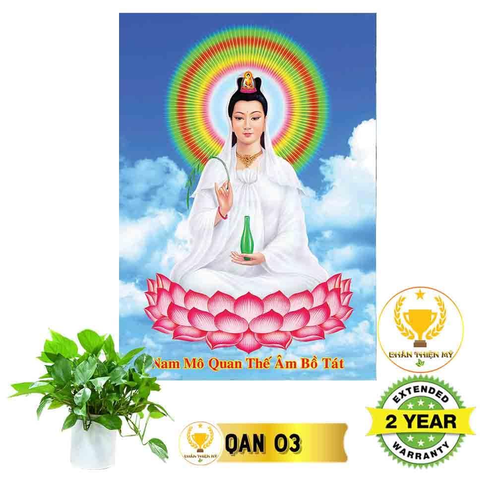 Tranh Quan Thế Âm Bồ Tát có khung_QAK1