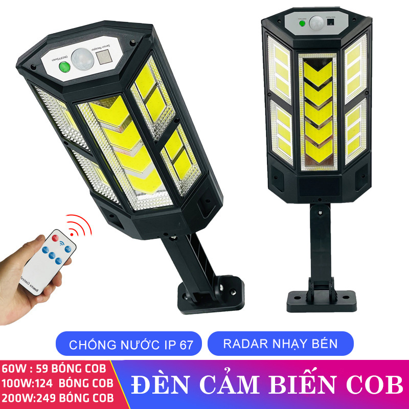 Đèn cảm biến COB 60w,100w,200w-Chống nước, an toàn, dễ sử dụng- D1375