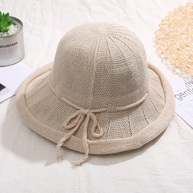 Nón cói ullzang mới mix thêm dây cột siêu xinh