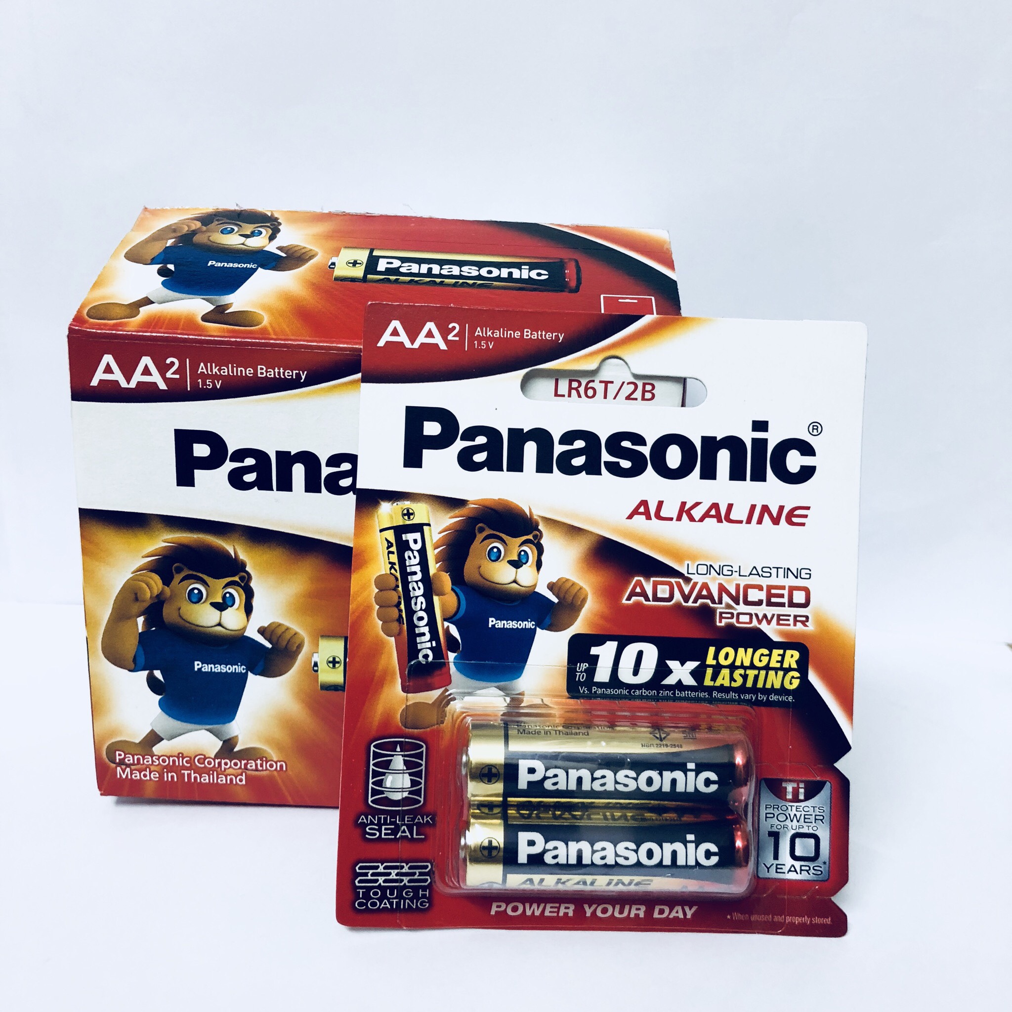 Hộp pin pin Kiềm Alkaline Panasonic AA LR6T/2B-Hàng chính hãng