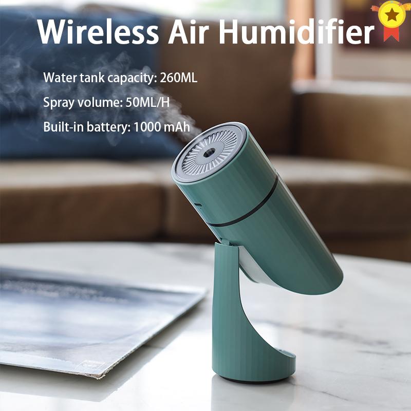 Di Động 260Ml Máy Phun Sương Tạo Độ Ẩm USB Sạc Siêu Âm Hương Thơm Khuếch Tán Thoáng Mát Máy Phun Sương Tạo Ẩm Không Khí Máy Lọc Với Đèn Ban Đêm