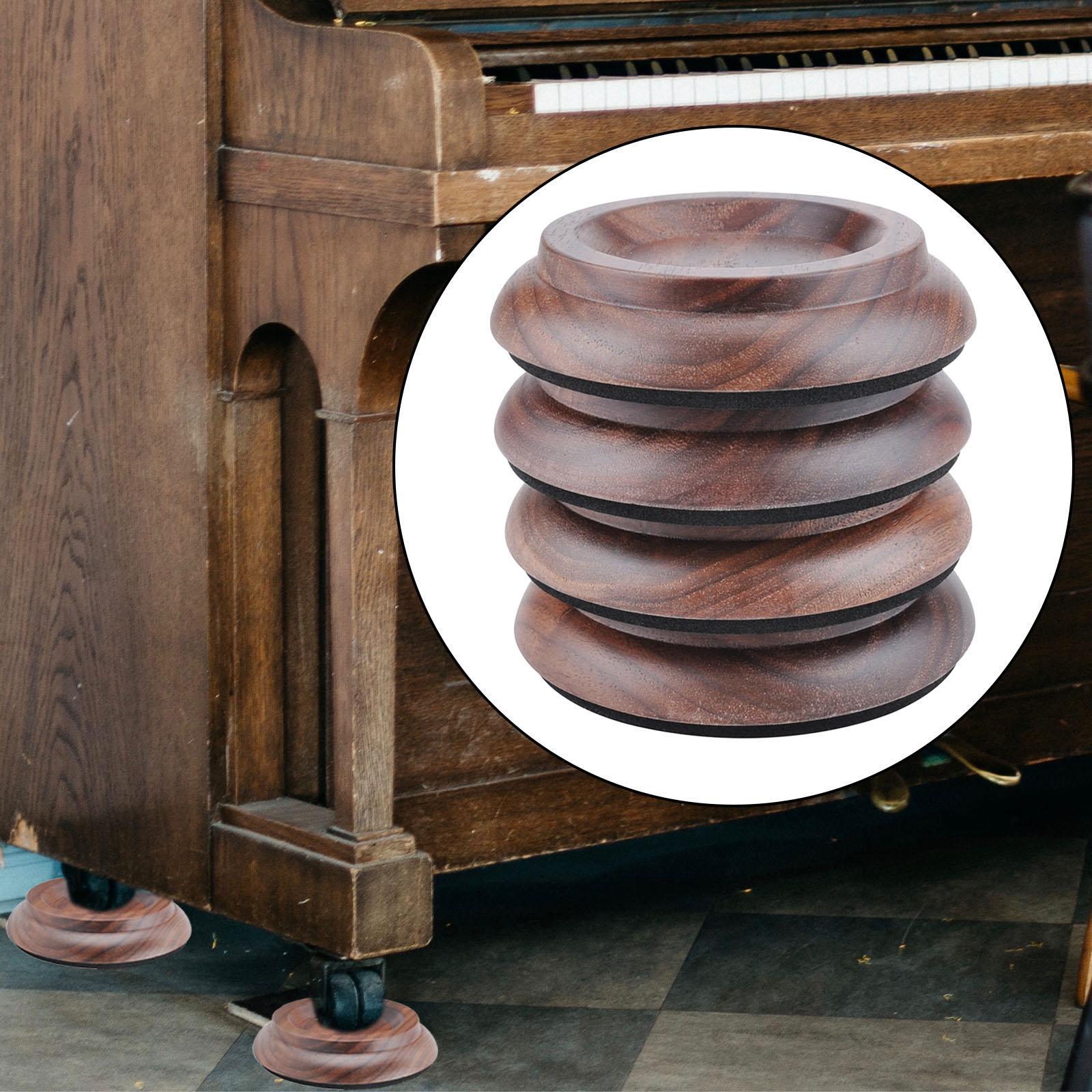 4Pcs Non Slip Piano Caster Cups Piano Foot Pads Piano Legs Foot Pad Piano Accessories