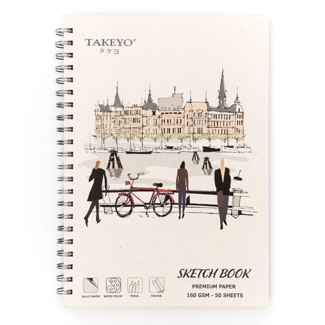 Sổ lò xo Vẽ, Sổ Vẽ Lò Xo Dày 160gsm