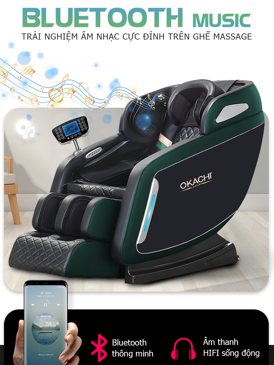 Ghế massage toàn thân OKACHI LUXURY Star JP-I9