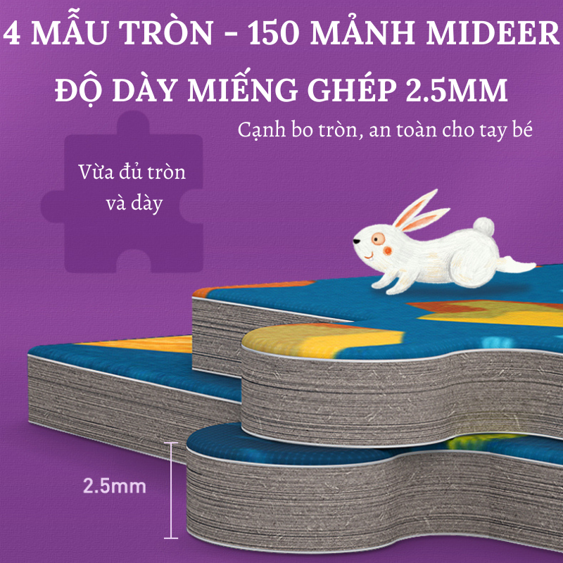 Bộ xếp hình Mideer 150 mảnh chủ đề Đại Dương - Dive into the Sea dành cho bé từ 5 tuổi