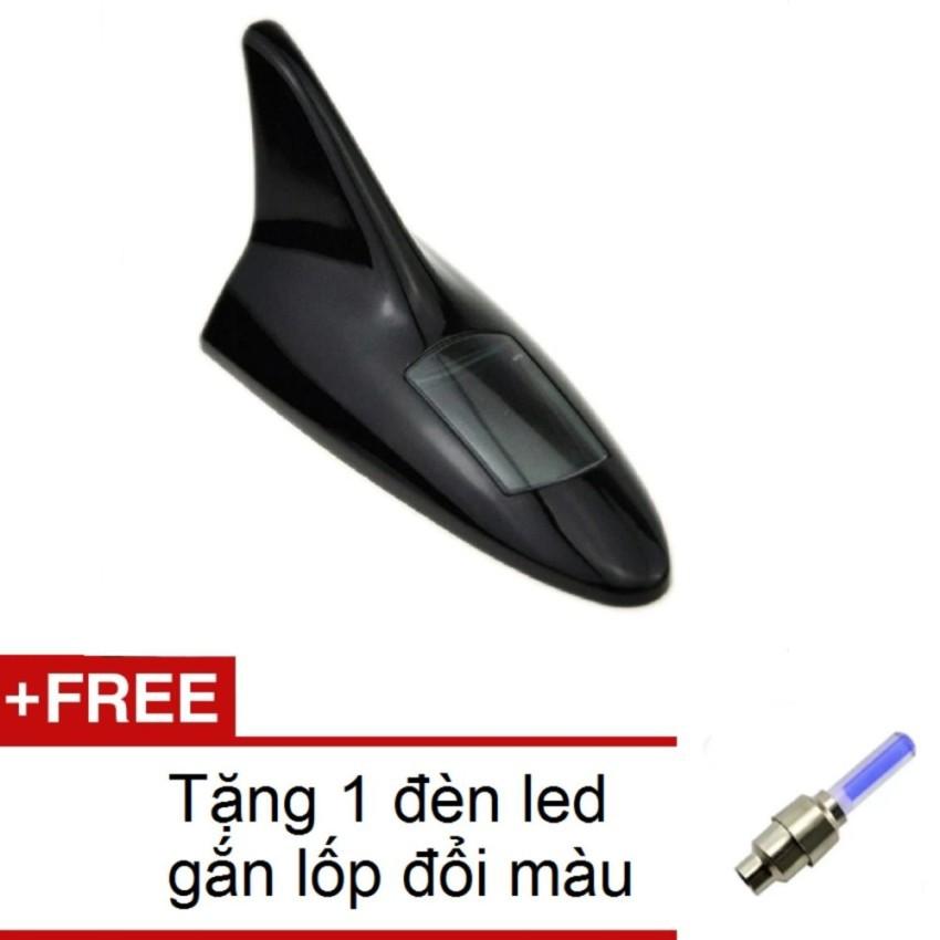 AnTL en vây cá tích hợp đèn Led năng lượng mặt trời cho xe hơi  + Tặng 1 đèn led gắn van xe đổi màu TL 131