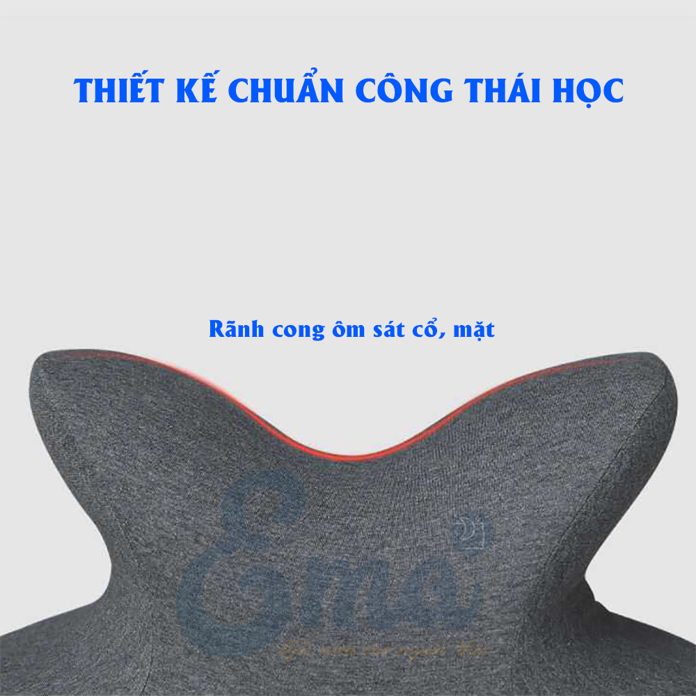 Gối ngủ trưa văn phòng Ema thế hệ thứ 3 - Không tê tay, không đau cổ, không tạo vết hằn trên mặt  - Dành cho dân văn phòng, sinh viên