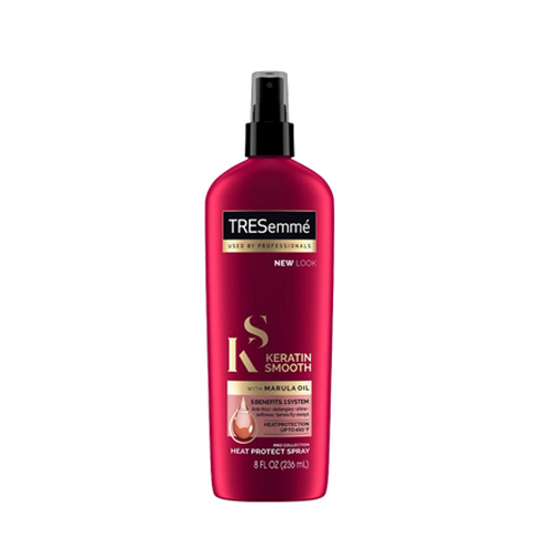 Xịt bảo vệ TRESEMME Keratin Smooth Xịt dưỡng tóc tạo kiểu Dầu dưỡng tóc Marula & Keratin Bảo vệ tóc khỏi nhiệt độ cao 236ml