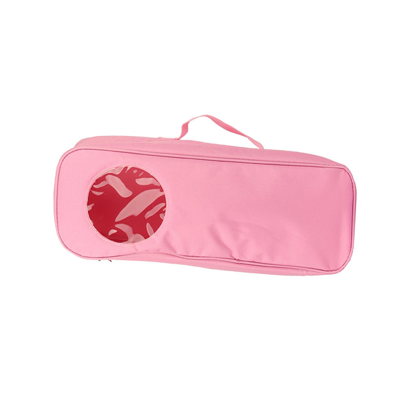 Doll Storage Bag Doll Toy Organizer with Clear Window Carrying Bag Suitcase Zipper Doll Case for 14'' Girl Doll Closet Wardrobe Makeovers