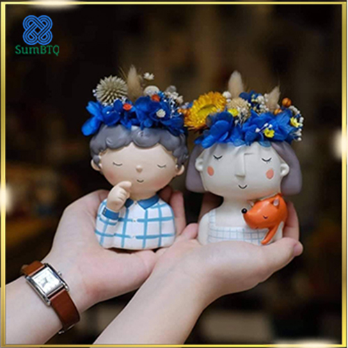 Trang Trí Bàn Làm Việc Couple Tượng Chàng Trai Cô Gái 251
