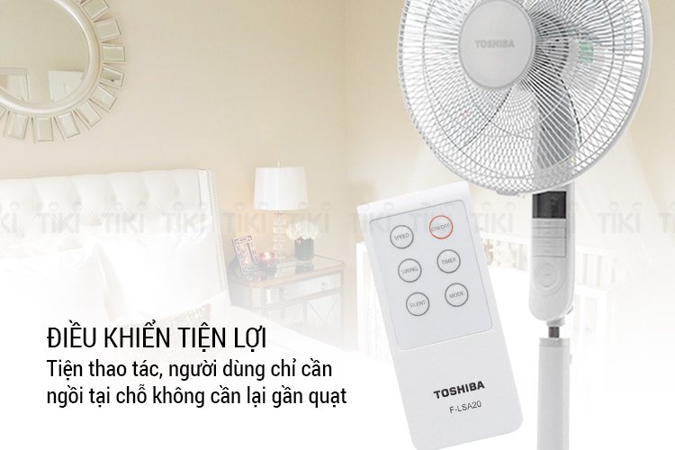 Quạt đứng Toshiba F- LSA20(H)VN (60W) - Xám - Hàng chính hãng