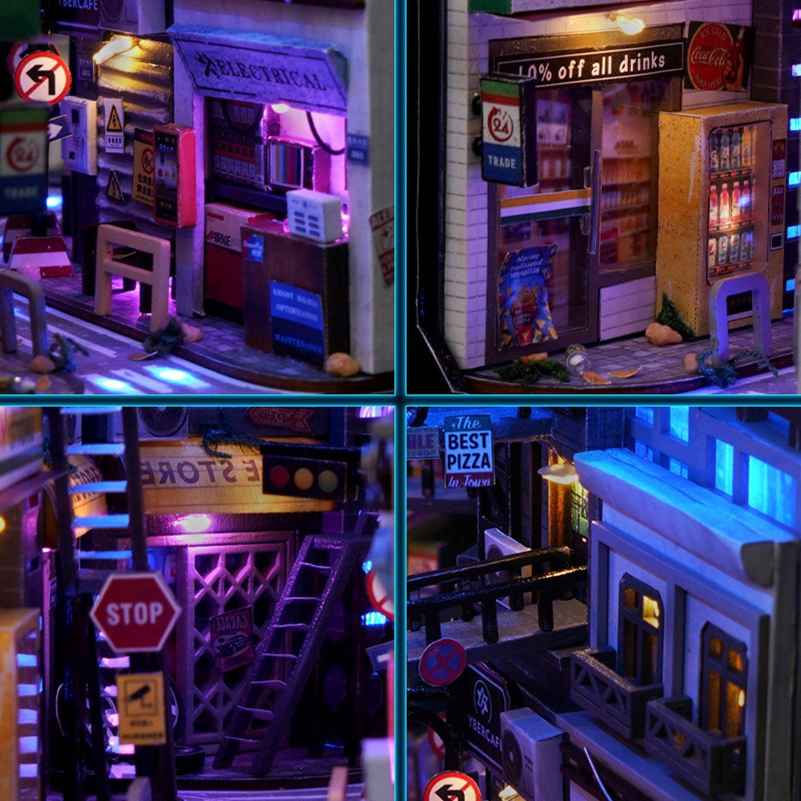 Wooden Miniature Dollhouse Kits Perfect Gift Artwork Modern Doll House Model