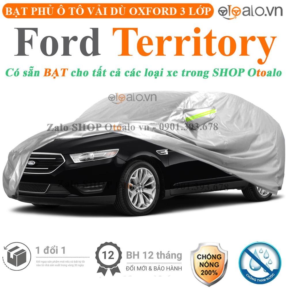 Bạt che phủ xe ô tô Ford Territory vải dù 3 lớp CAO CẤP BPXOT - OTOALO