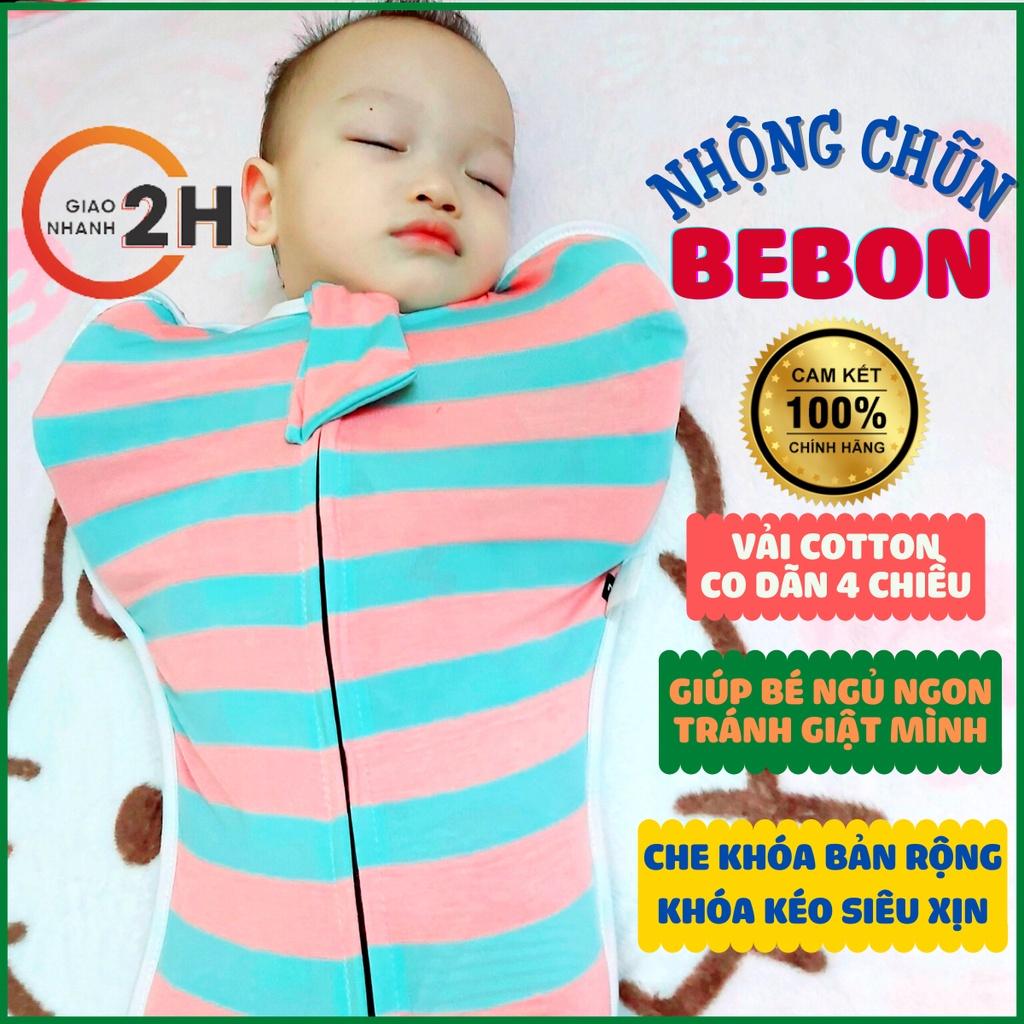 Nhộng chũn cho bé thương hiệu bebon giúp Bé Ngủ Ngon Tránh Giật Mình , quấn chũn , chũn nhộng sơ sinh mẫu mới