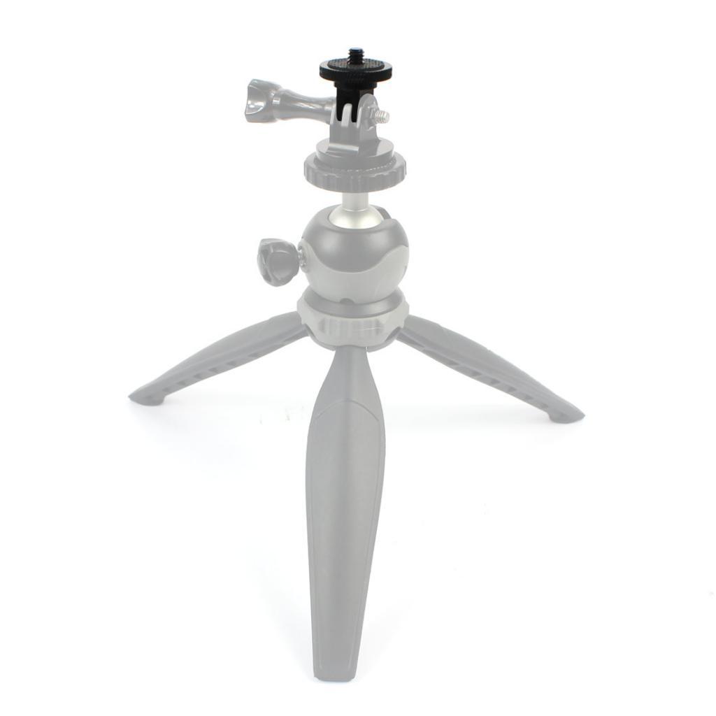 Aluminum Alloy Mini Tripod Adapter 1/4 Screw Head For  Action Camera