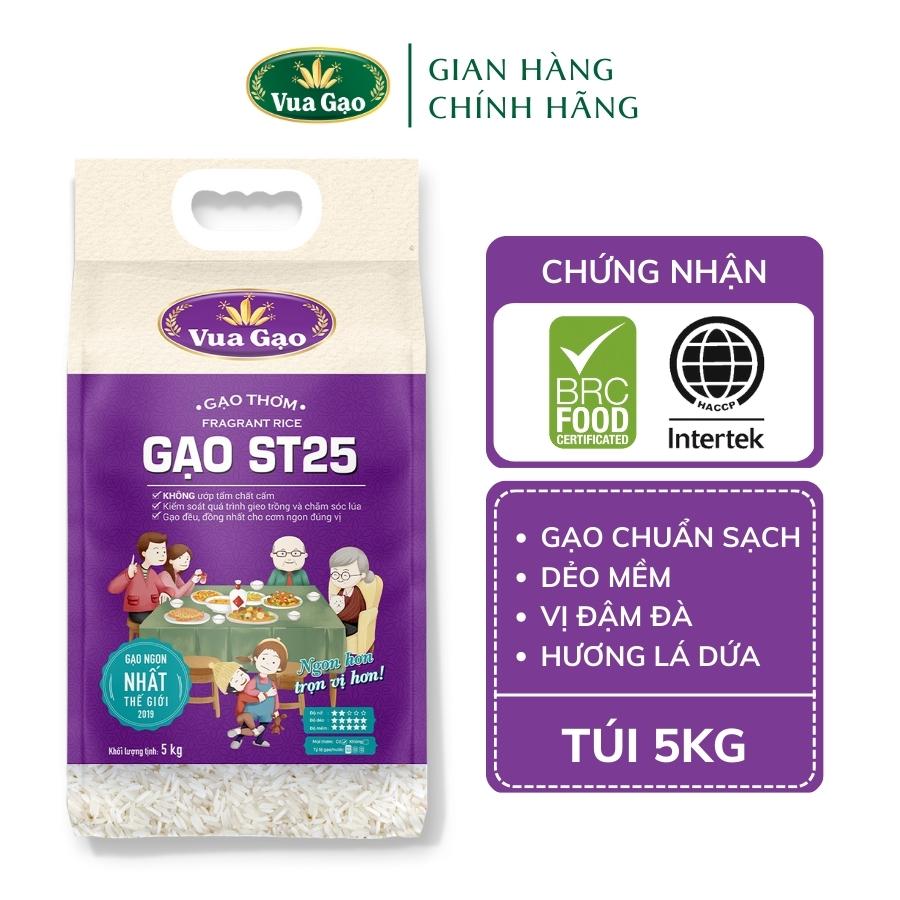 GẠO THƠM VUA GẠO ĐẬM ĐÀ ST25 TÚI 5KG