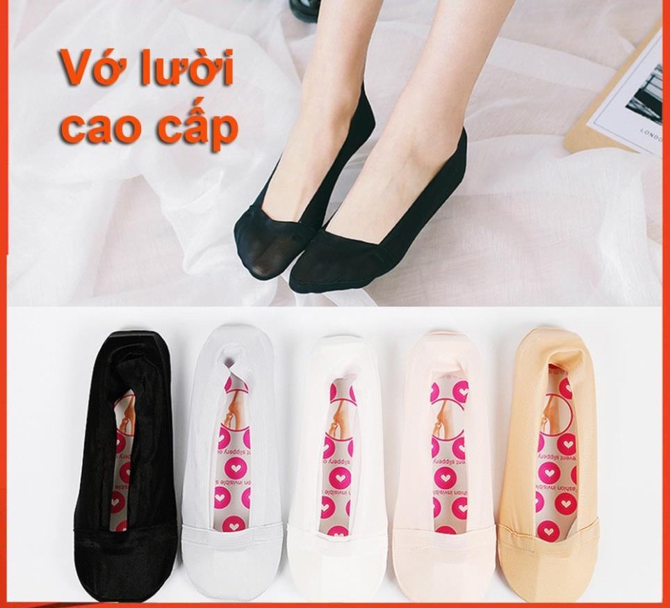 Vớ lười Cotton Trơn Cổ Ngắn Hàn Quốc - Tất Vớ Cổ Thấp Unisex Thấm Hút Mồ Hôi Cực Tốt