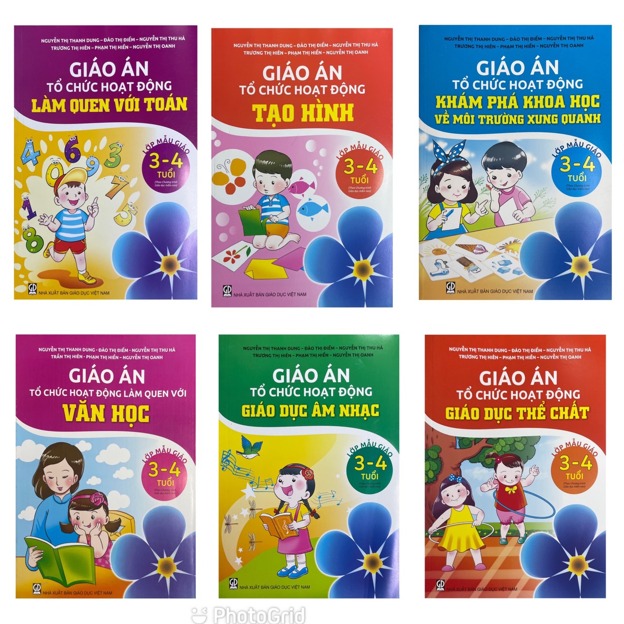 Combo 6 cuốn Giáo Án Tổ Chức Hoạt Động Giáo Dục Âm Nhạc 3-4 tuổi