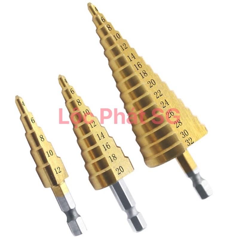Mũi khoan tháp TITANIUM - chuôi lục giác NUR cao cấp
